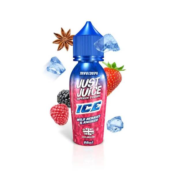 Just Juice Wild Berries & Aniseed ICE, Ejuice 50/60ml, DAMPER´N