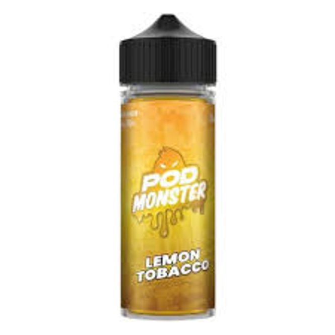Hovedbilde POD Monster - Lemon Tobacco, Ejuice 100/120ml